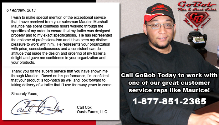 Call GoBob Today to speak with knowledgable customer service reps like Maurice